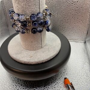 Very classy triple stacked bracelets